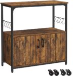 Rustic stiliaus baro spintelė su ratukais 1