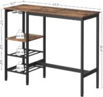 Rustic stiliaus baro stalas su taurių laikikliu 6