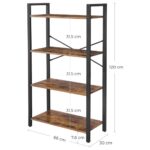 Lentyna industrinio stiliaus pastatoma “rustic” ruda 4 dalių