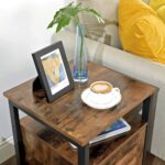 Uždara naktinė spintelė |  “Rustic” stiliaus su durelėmis