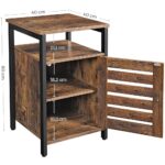 Uždara naktinė spintelė |  “Rustic” stiliaus su durelėmis