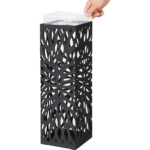 Dekoratyvus metalinis stovas skėčiams šiaurietiškoms lazdoms prieškambaryje (8)