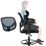 Ergonominė biuro kėdė su atrama kojoms (4)