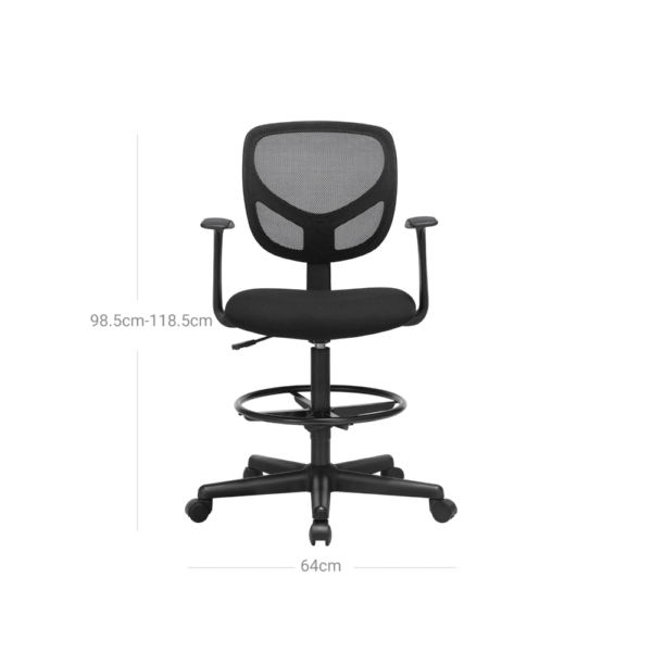 Ergonominė biuro kėdė su atrama kojoms (6)
