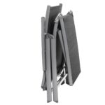 Lauko gultas aliuminis pilkas sulankstomas (7)