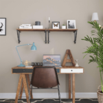 Pakabinamos sieninės lentynos industrinio rustic stiliaus 2 vnt. komplekte (3)