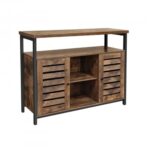Pastatoma spintelė “rustic” su lentynomis ir 2 durelėmis