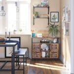 Pastatoma spintelė “rustic” su lentynomis ir 2 durelėmis