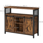 Pramoninio “rustic” stiliaus komoda | 80 x 33 x 100 cm