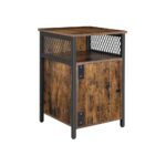 Staliukas spintelė prie lovos industrinio stiliaus | “Rustic” ruda