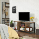 TV staliukas “rustic” stiliaus su atviromis lentynomis | 40 x 110 cm