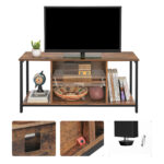 TV staliukas “rustic” stiliaus su atviromis lentynomis | 40 x 110 cm