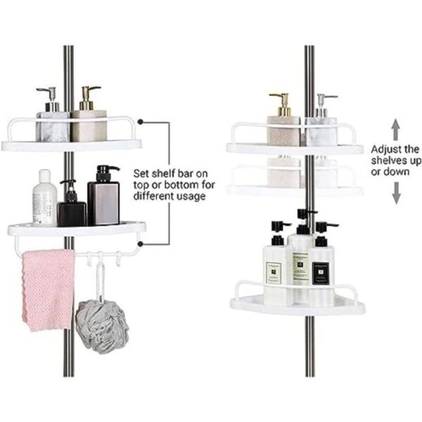 Teleskopinė universali vonios lentynėlė