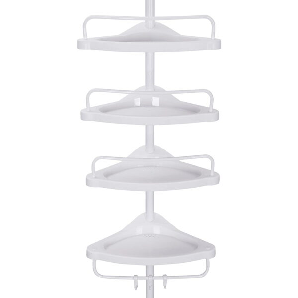 Universali kampinė vonios lentynėlė 4 aukštų