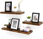 Universali sieninė lentyna | 80 cm | “Rustic” ruda | Industrinis stilius