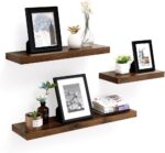 Universali sieninė lentyna | 80 cm | “Rustic” ruda | Industrinis stilius