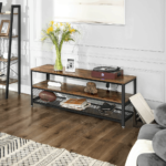 Ilga industrinio “rustic” stiliaus TV spintelė-staliukas | 40 x 140 cm