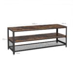 Ilga industrinio “rustic” stiliaus TV spintelė-staliukas | 40 x 140 cm
