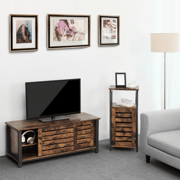 Industrinio “rustic” stiliaus TV staliukas 48 colių ekranui | 40 x 100 cm