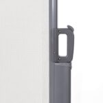 Ištraukiama šoninė kiemo pertvara smėlio spalvos 180 x 300 cm