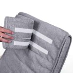 Minimalistinis supamas krėslas pilkos spalvos iki 150kg (6)