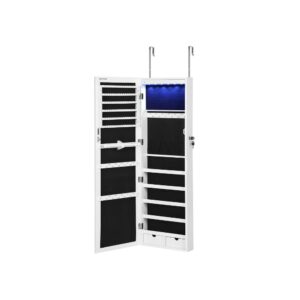 Pakabinama papuošalų spintelė su veidrodžiu