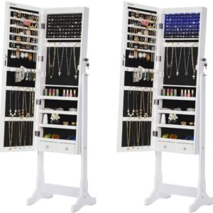 Papuošalų spintelė su veidrodžiu ir Led apšvietimu