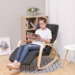 Supama kėdė skandinaviško stiliaus tamsiai pilka