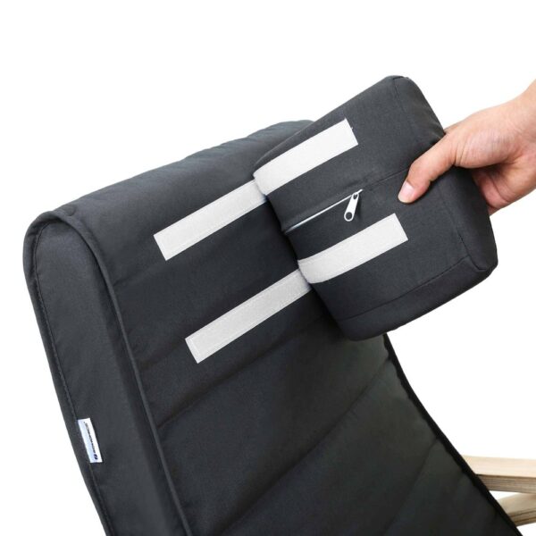 Supama kėdė skandinaviško stiliaus tamsiai pilka