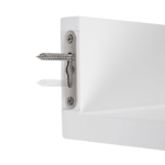 Sieninės pakabinamos lentynos | 3 vnt. komplektas | Balta