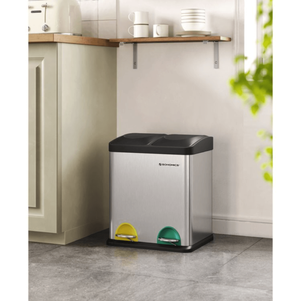 30 litrų šiukšliadėžė (2×15)