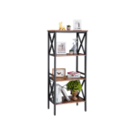 Industrinio stiliaus pastatoma lentyna | 32 x 56 x 131 cm | “Rustic” ruda