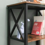 Industrinio stiliaus pastatoma lentyna | 32 x 56 x 131 cm | “Rustic” ruda
