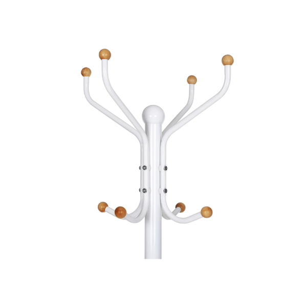 Balta metalinė kabykla paltams