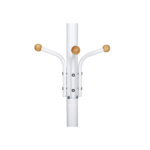 Balta metalinė kabykla paltams