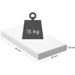 Balta sieninė lentyna 40 cm ilgio (1)