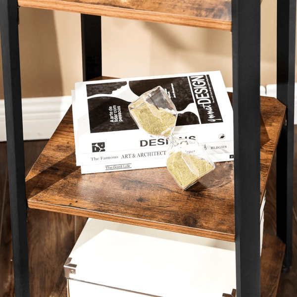 Industrinio stiliaus drabužių kabykla | 8 kabliukai | 3 lentynos