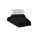 Juoda aksominė pakaba paltams 20 vnt.