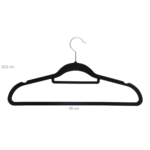 Juoda aksominė pakaba paltams 20 vnt.