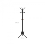 Juodo metalo kabykla skrybelėms ir paltams
