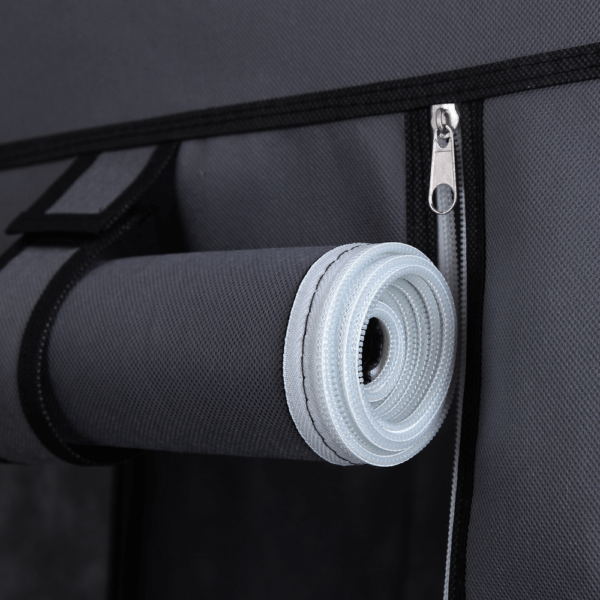 Pilka vilnos audinio surenkama spinta 110cm