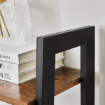 Pramoninio stiliaus 4 pakopų lentyna | 56 x 34 x 137,5 cm | Ruda