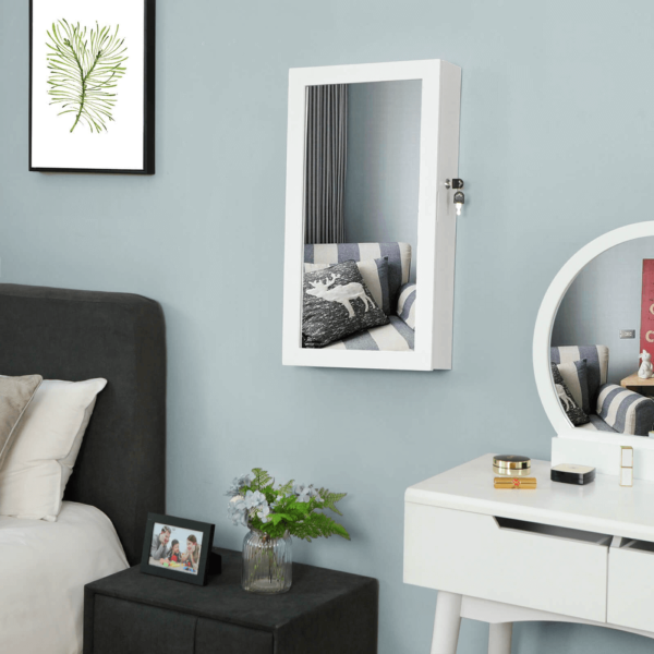 Stilinga pakabinama užrakinama papuošalų spintelė