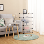 Surenkama batų lentyna su 10 skyrių