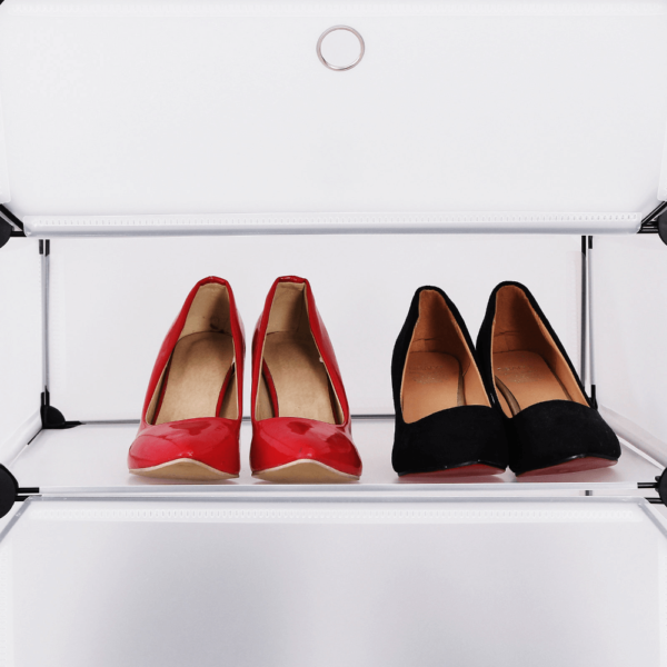 Surenkama batų lentyna su 10 skyrių