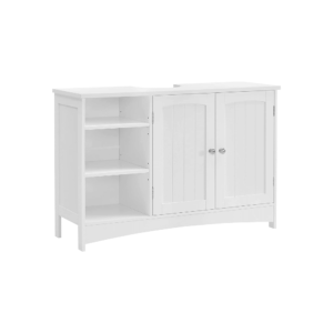 Balta praustuvo spintelė su 2 durimis