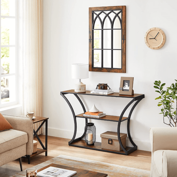 Modernus “rustic” stiliaus konsolinis staliukas | 30 x 120 cm