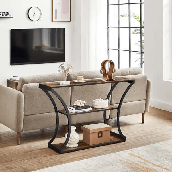 Modernus “rustic” stiliaus konsolinis staliukas | 30 x 120 cm