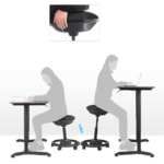 Stovima, reguliuojama ergonomiška kėdė darbui