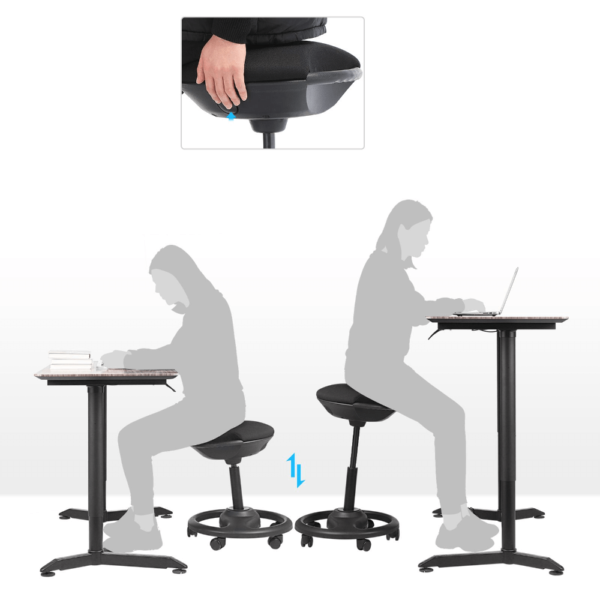 Stovima, reguliuojama ergonomiška kėdė darbui